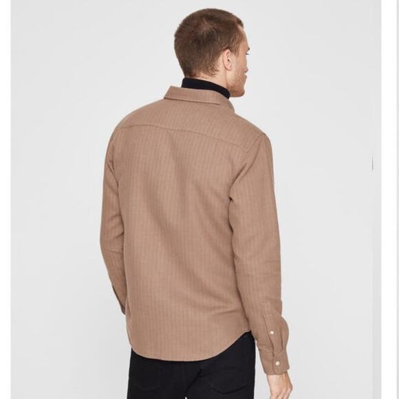 Club Monaco Men's Check Doubleface Long Sleeve Chemise Button Up Shirt Large NWT - Picture 7 of 7